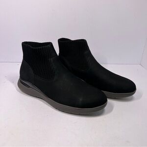 Rockport Shoes Womens 11.5W Black SAFETY Total Motion Sport Work Steel Slip On